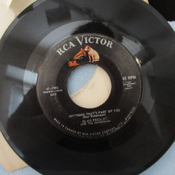 13+ Elvis Presley, Vinyl 45's, Various conditions, Vintage, Collectable Albums - Picture 3 of 13